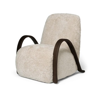 Sillón Buur - Piel de oveja Moonlight Ferm Living