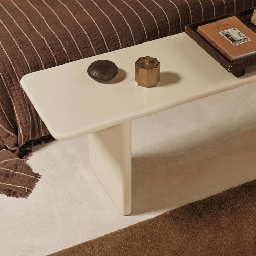 Rink bench - eggshell