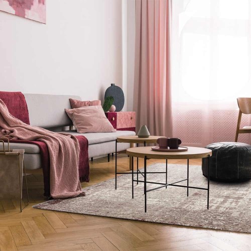 Tapis Grunge - vieux rose