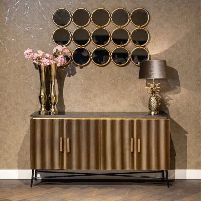 Credenza Ironville a 4 ante (Oro) Richmond Interiors