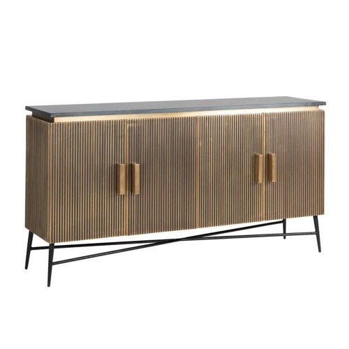 Credenza Ironville a 4 ante (Oro)