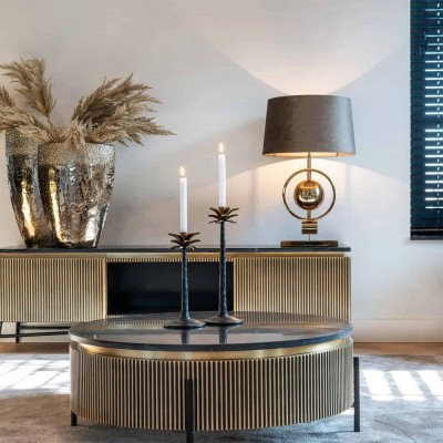 Ironville TV-Möbel 2-türig Gold Richmond Interiors