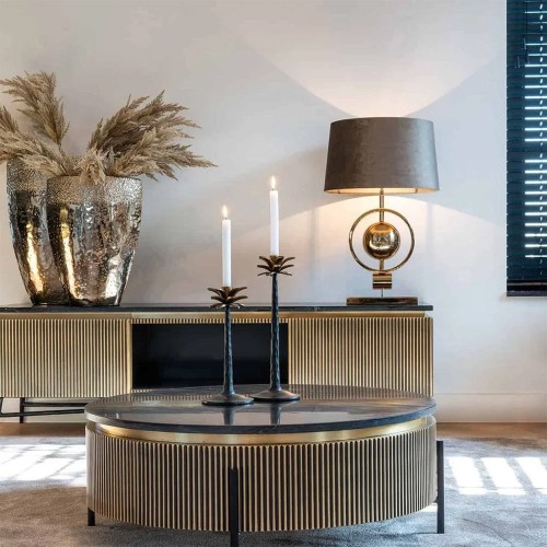 Meuble TV Ironville 2-portes Or