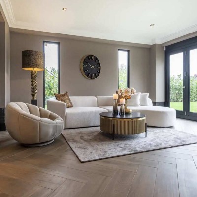 Salontisch Ironville 90Ø (Gold) Richmond Interiors