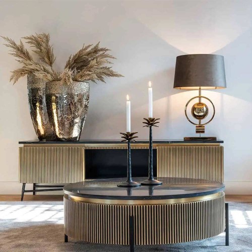 Salontisch Ironville 90Ø (Gold)