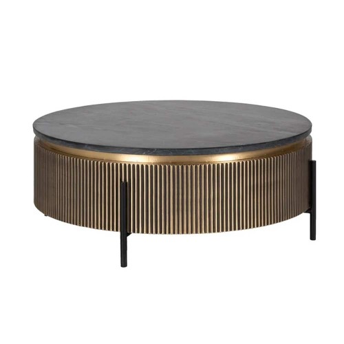 Mesa de centro Ironville 90Ø (Oro)
