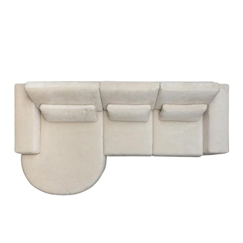 Sofa Felix meridienne links rond