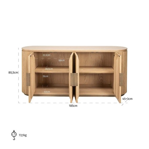 Belfort 4-door sideboard
