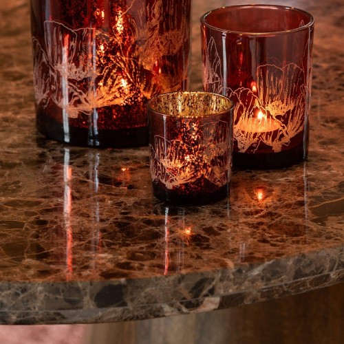 Ovale eettafel marmer/mango hout