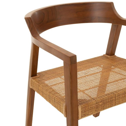 Sedia Emma in teak marrone