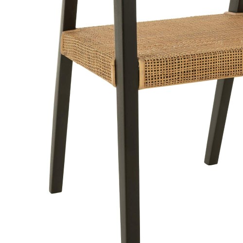 Stuhl Emma Teakholz schwarz/braun