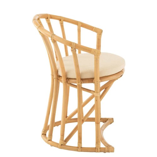 Chaise Rotin/textile - naturel