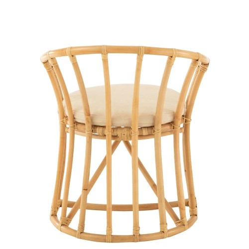 Chaise Rotin/textile - naturel