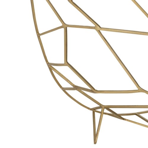 Moza console van metaal/goud glas