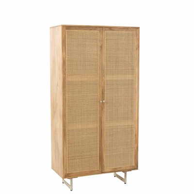 Rattan wardrobe - natural J-Line