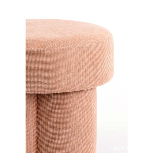 Puf Ø42x43 cm CURTEA naranja claro