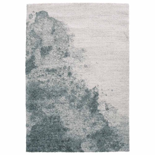 Blauer Teppich Ecume