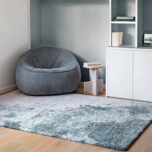 Tapis bleu Ecume