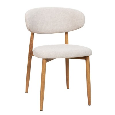 Stuhl Georgia Beige Fuß Natur Athezza