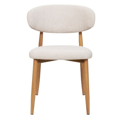 Georgia Beige Chair Natural Leg 2