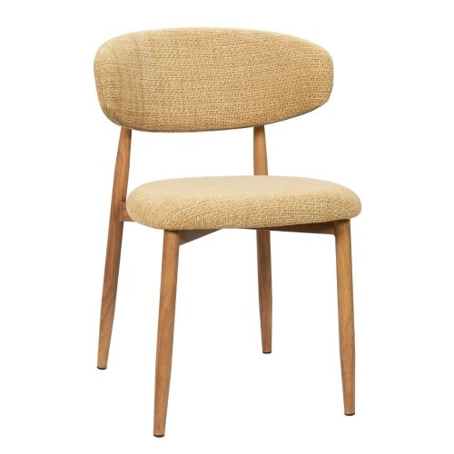 Sedia Georgia Mustard Gamba naturale