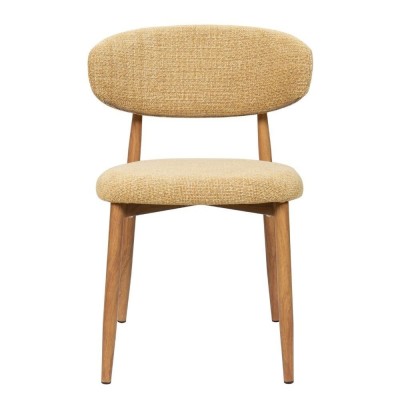 Sedia Georgia Mustard Gamba naturale 2