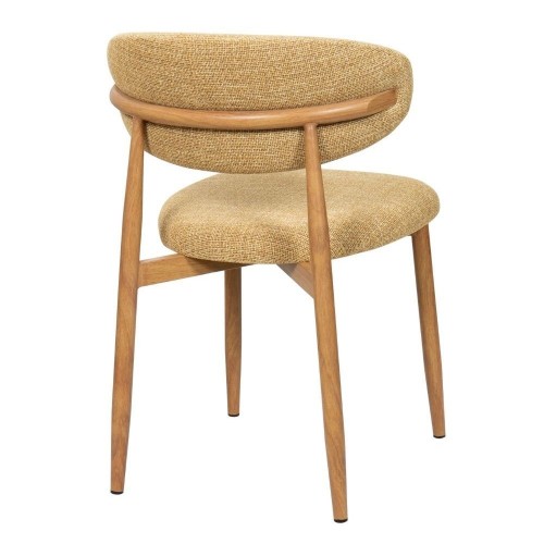 Georgia Mustard Chair Natural Leg