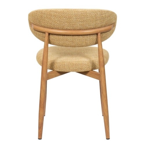 Georgia Mustard Chair Natural Leg
