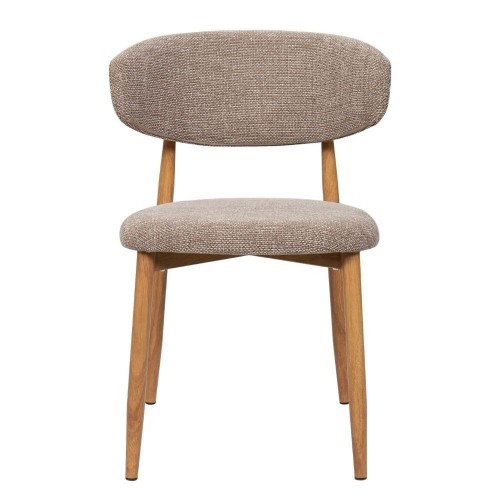 Stuhl Georgia Taupe Fuß Natur