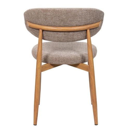 Georgia Taupe Stoel Naturel Poot