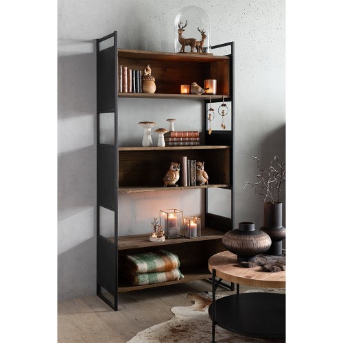 Étagère Bois Recyclé/Métal S