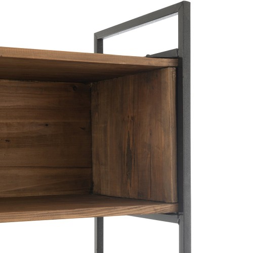 Estante de madera/metal reciclado S