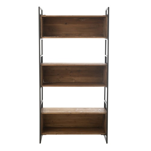 Estante de madera/metal reciclado S