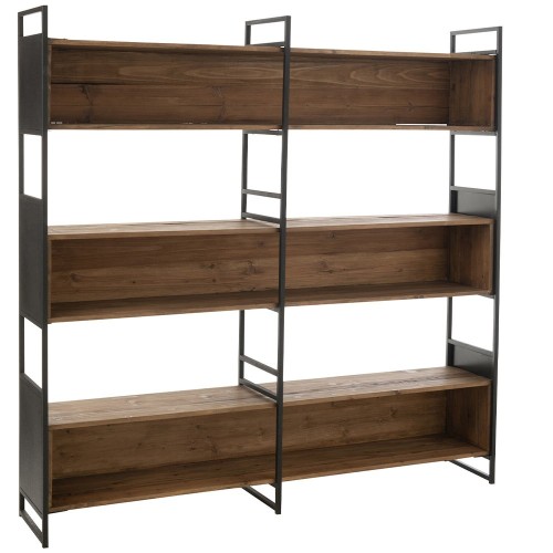 Estante de madera/metal reciclado L