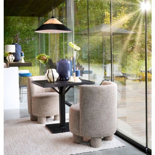 Sedia KAMOVA marrone/crema 65x65x78 cm