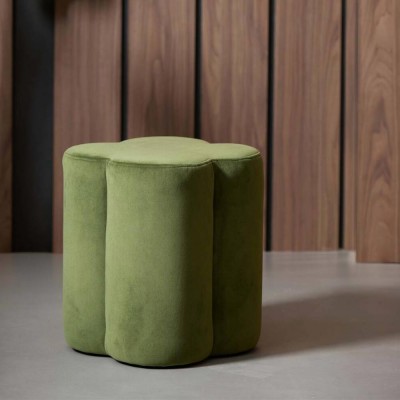 Poef 38x38x45 cm NALANI olijfgroen light and living