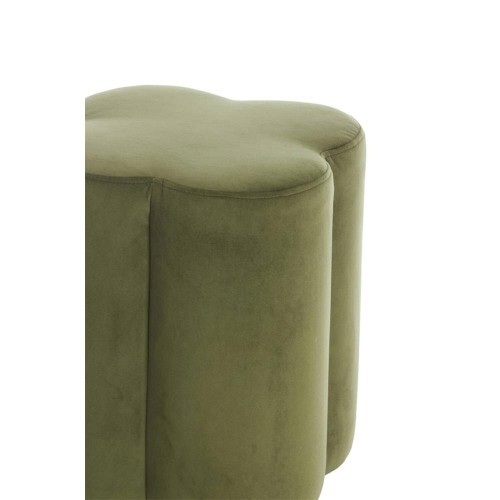 Pouf 38x38x45 cm NALANI vert olive