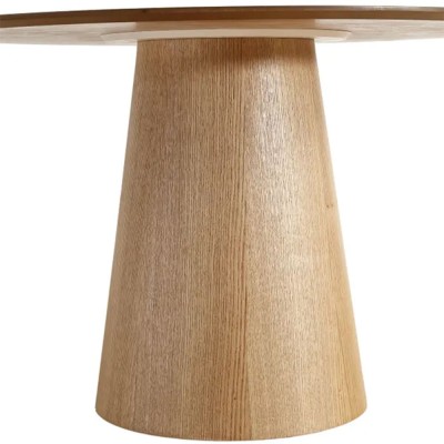 Tavolo da pranzo Polen D120 cm impiallacciato in rovere 2