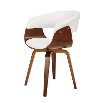 Fauteuil KYO blanc en PU 2
