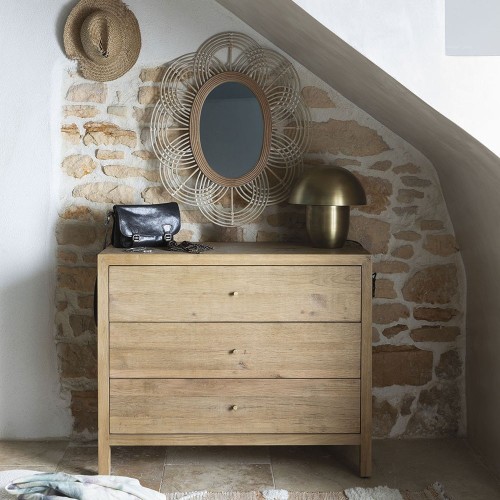 MARCELLE chest of drawers in light oak