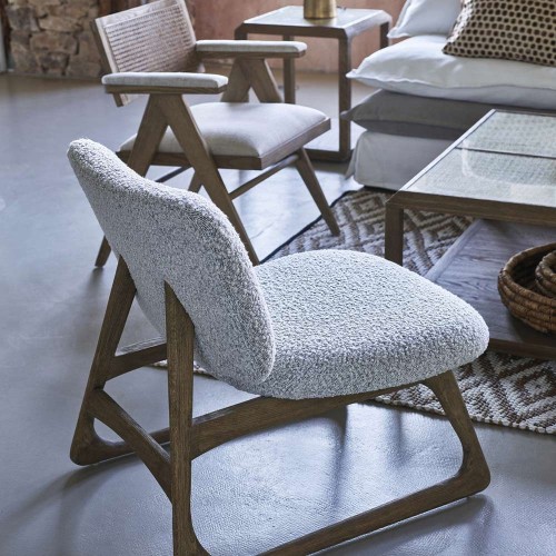 Black and white LINA armchair