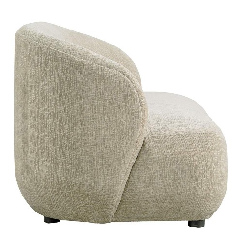 Bank LISETTE met jacquard fluwelen stof - Sable