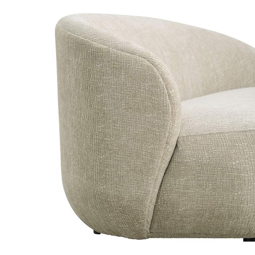 Divano LISETTE in tessuto di velluto jacquard - Sable