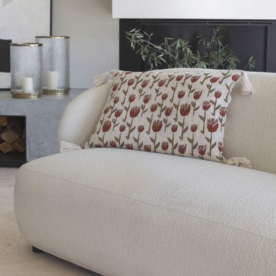 LISETTE Sofa aus Bouclé - Creme 2