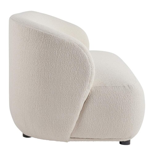 LISETTE Sofa aus Bouclé - Creme
