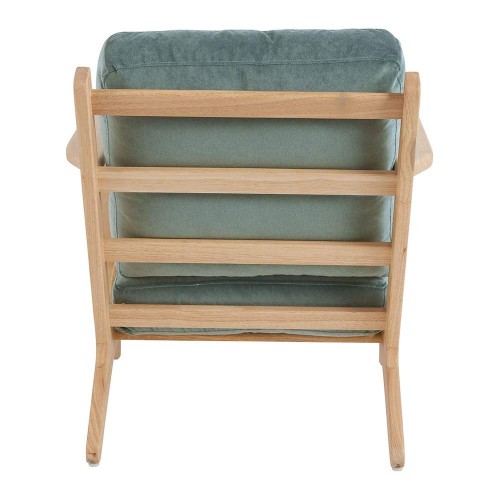 Sessel JULES aus Samt - Seladonblau