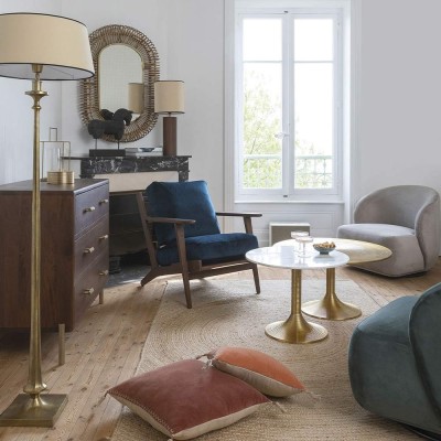 JULES velvet armchair - Midnight blue 2