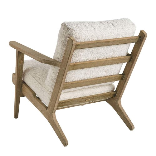 JULES fauteuil in badstof - Crème