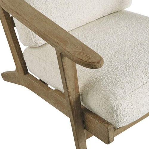 JULES fauteuil in badstof - Crème