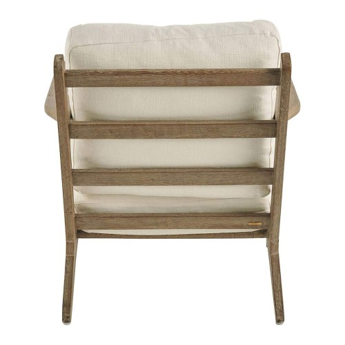 Fauteuil JULES en coton et lin - Écru